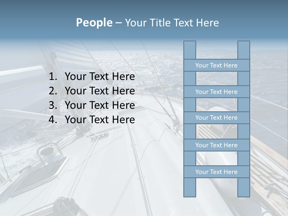 Sailing Toward Sun On A Late Winter Day PowerPoint Template