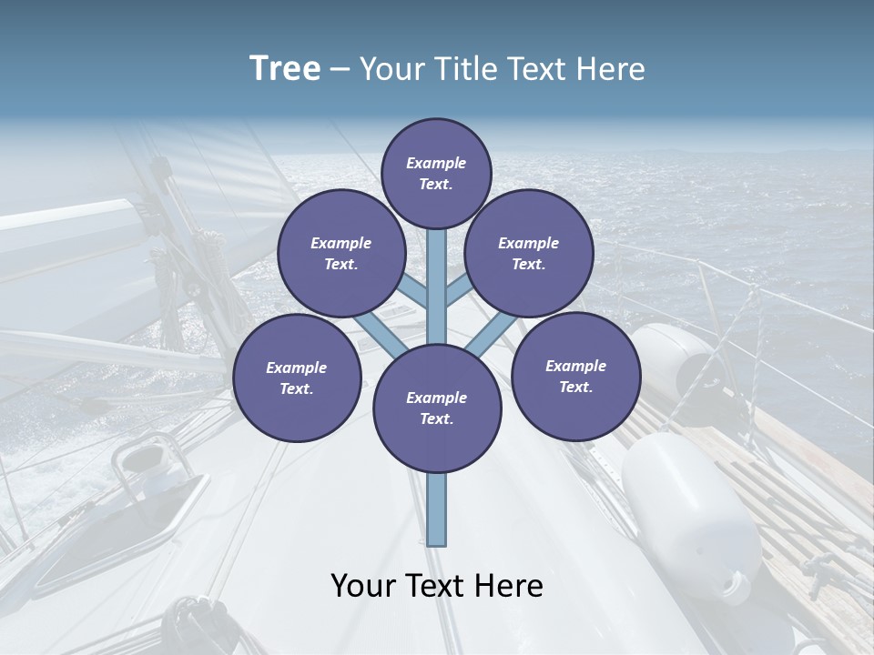 Sailing Toward Sun On A Late Winter Day PowerPoint Template