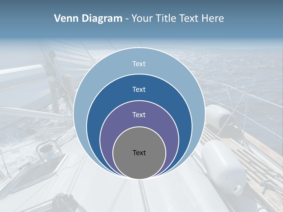 Sailing Toward Sun On A Late Winter Day PowerPoint Template