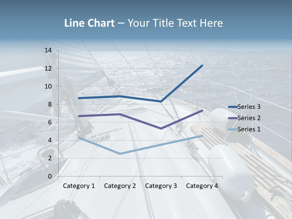 Sailing Toward Sun On A Late Winter Day PowerPoint Template