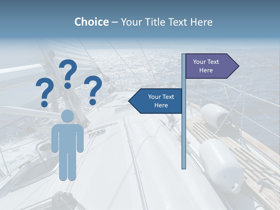 Sailing Toward Sun On A Late Winter Day PowerPoint Template