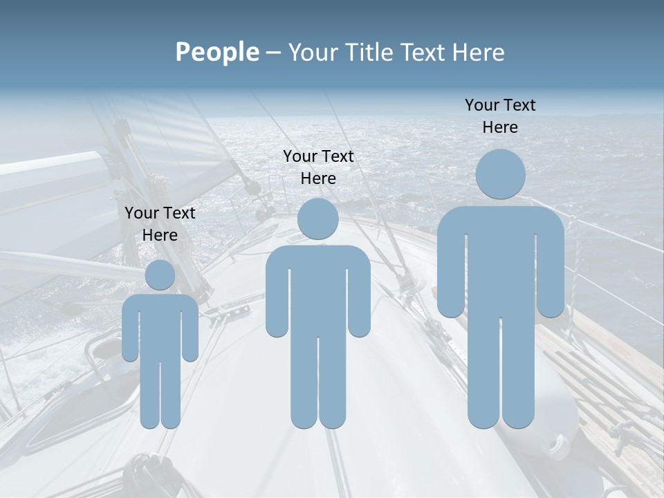 Sailing Toward Sun On A Late Winter Day PowerPoint Template