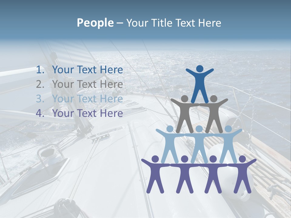 Sailing Toward Sun On A Late Winter Day PowerPoint Template