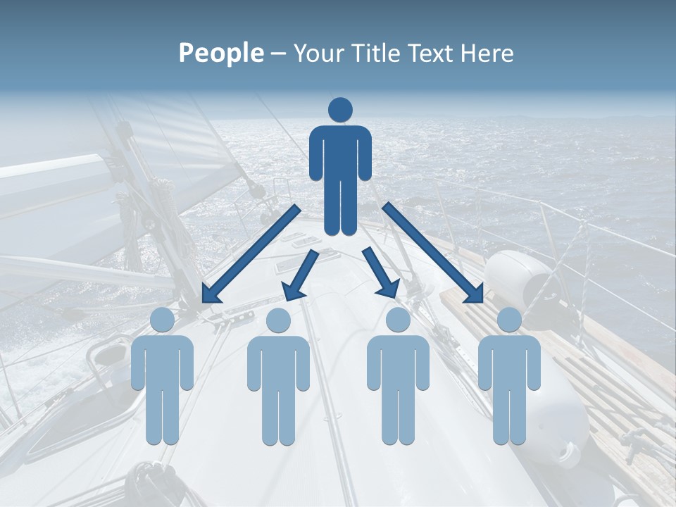 Sailing Toward Sun On A Late Winter Day PowerPoint Template