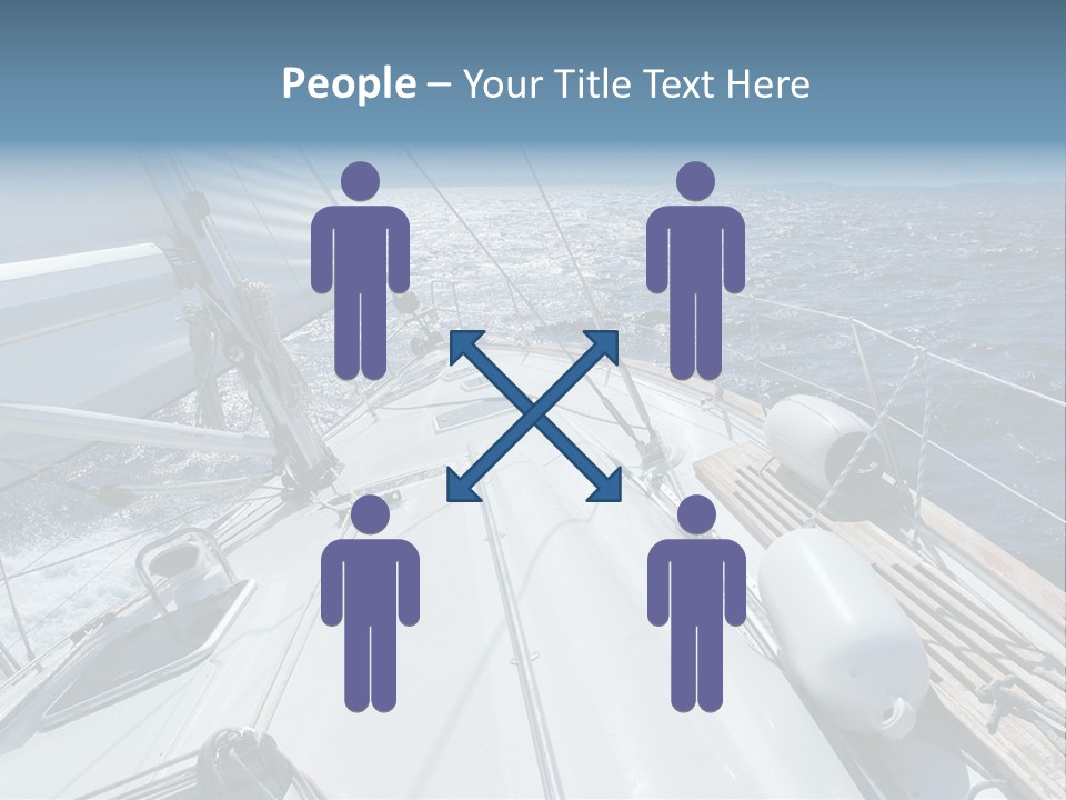 Sailing Toward Sun On A Late Winter Day PowerPoint Template