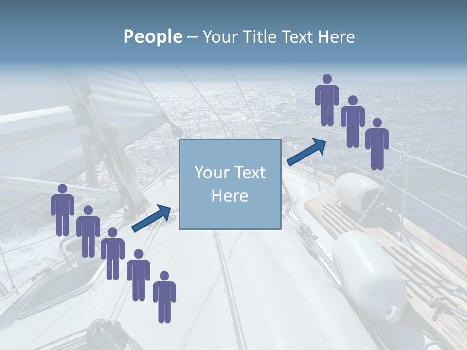 Sailing Toward Sun On A Late Winter Day PowerPoint Template