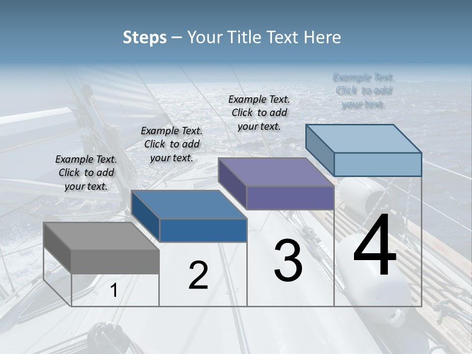 Sailing Toward Sun On A Late Winter Day PowerPoint Template