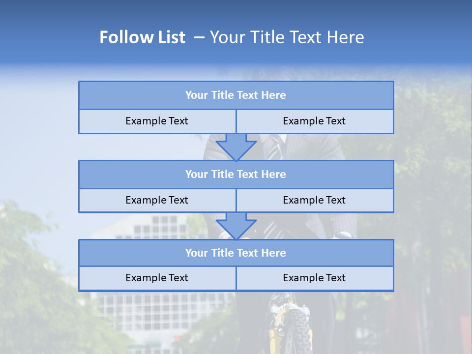 A Caucasian Businessman Riding A Bicycle To Work, Can Be Used For Gas Savings Concept PowerPoint Template