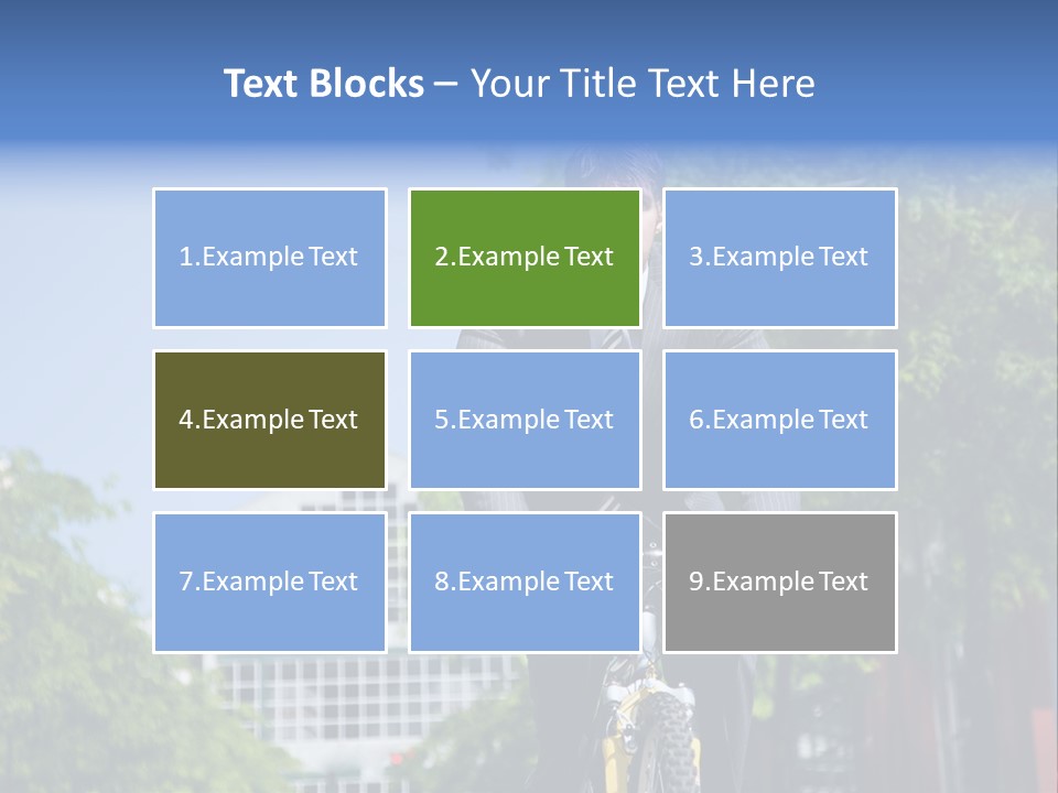 A Caucasian Businessman Riding A Bicycle To Work, Can Be Used For Gas Savings Concept PowerPoint Template