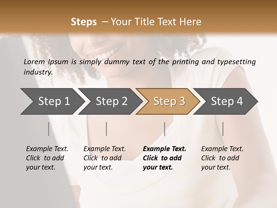 Teenage Girl Sitting On A Computer PowerPoint Template