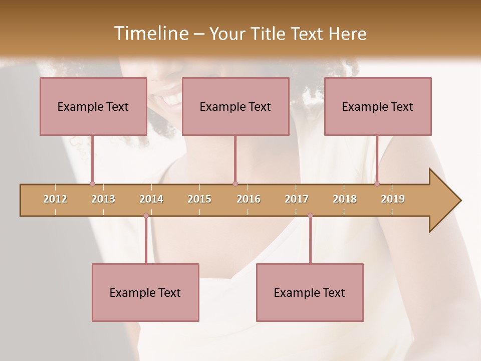 Teenage Girl Sitting On A Computer PowerPoint Template