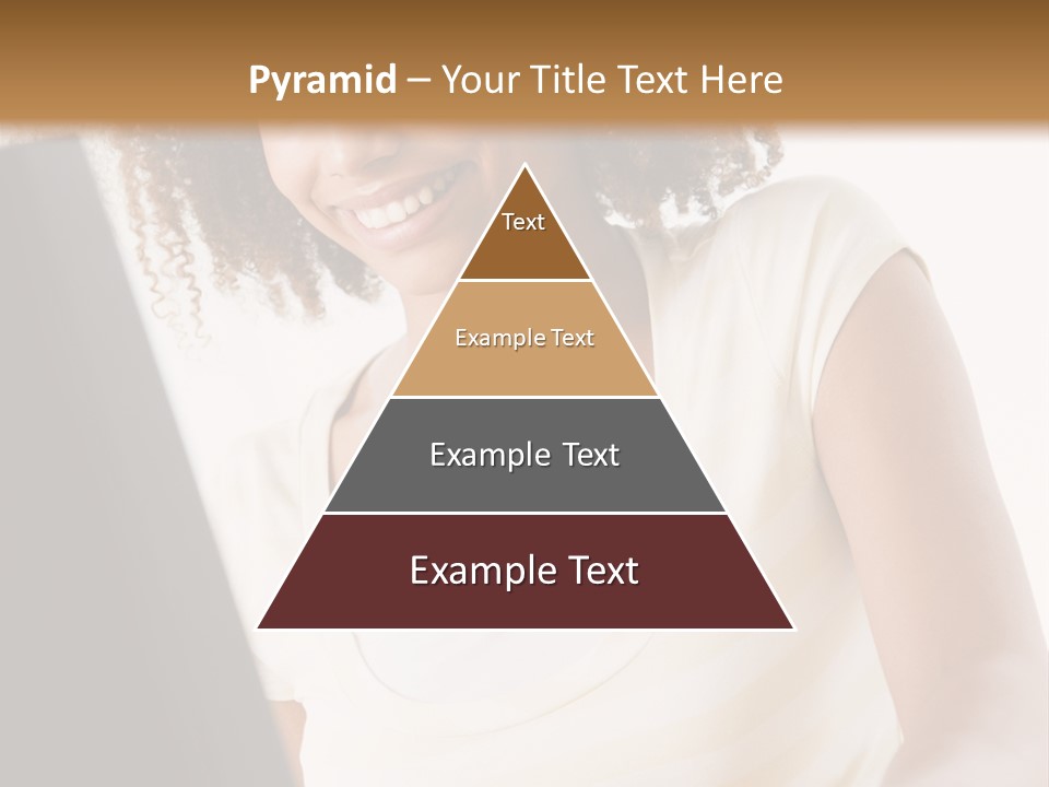 Teenage Girl Sitting On A Computer PowerPoint Template