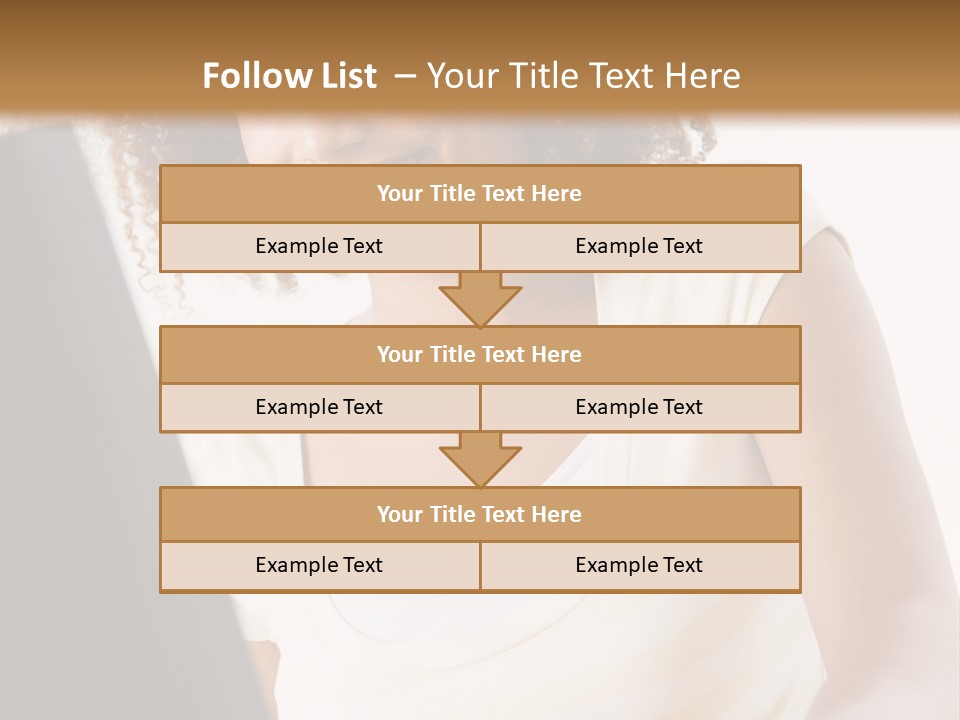 Teenage Girl Sitting On A Computer PowerPoint Template