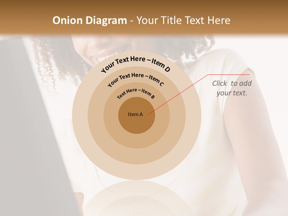 Teenage Girl Sitting On A Computer PowerPoint Template