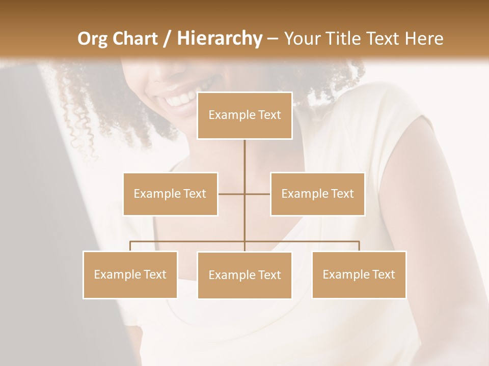 Teenage Girl Sitting On A Computer PowerPoint Template