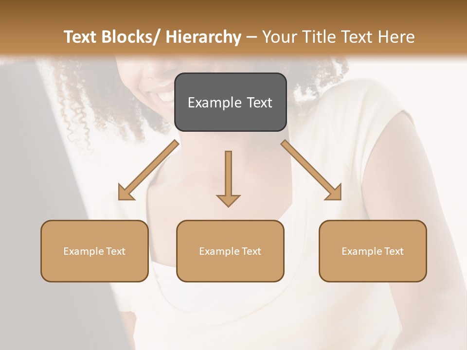 Teenage Girl Sitting On A Computer PowerPoint Template