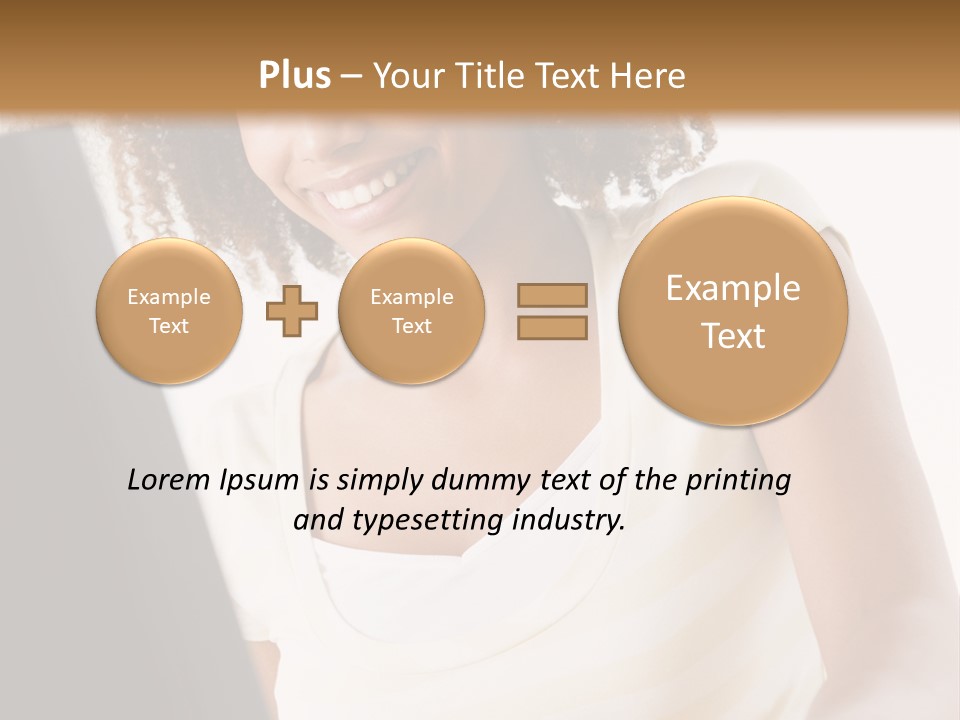 Teenage Girl Sitting On A Computer PowerPoint Template