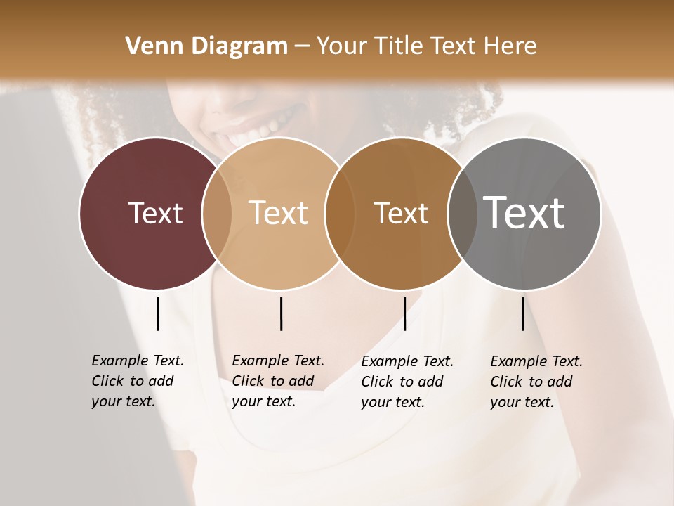 Teenage Girl Sitting On A Computer PowerPoint Template