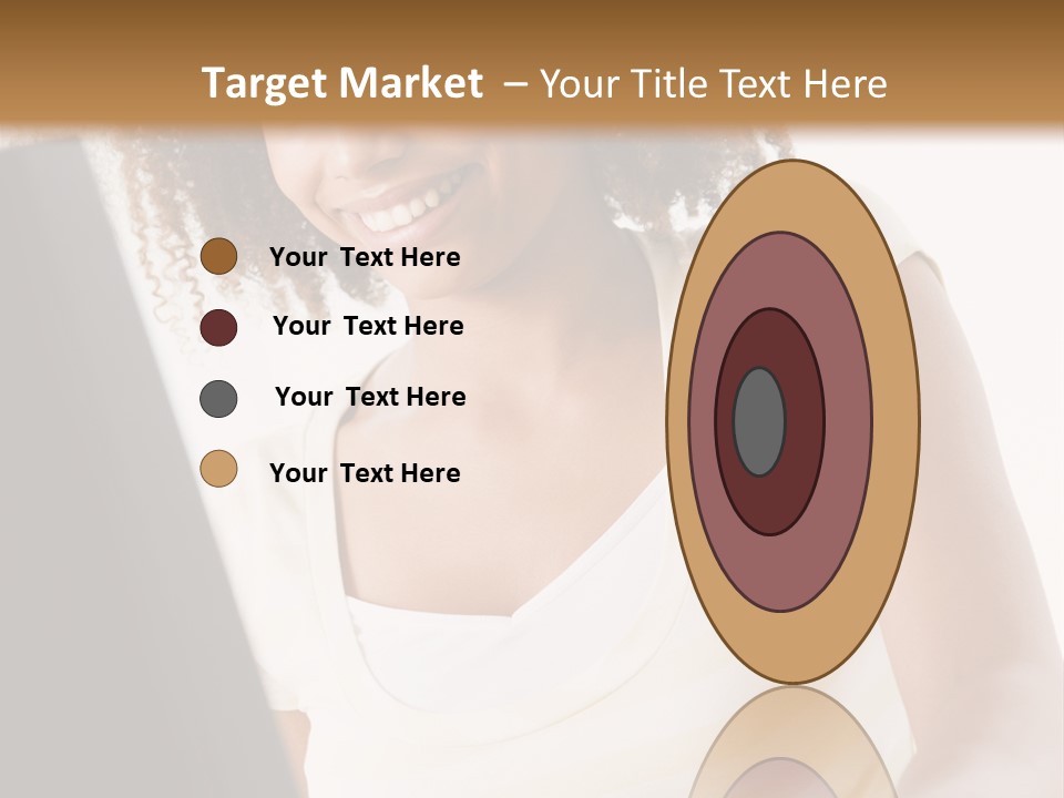 Teenage Girl Sitting On A Computer PowerPoint Template