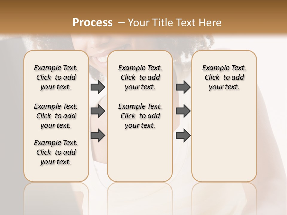 Teenage Girl Sitting On A Computer PowerPoint Template