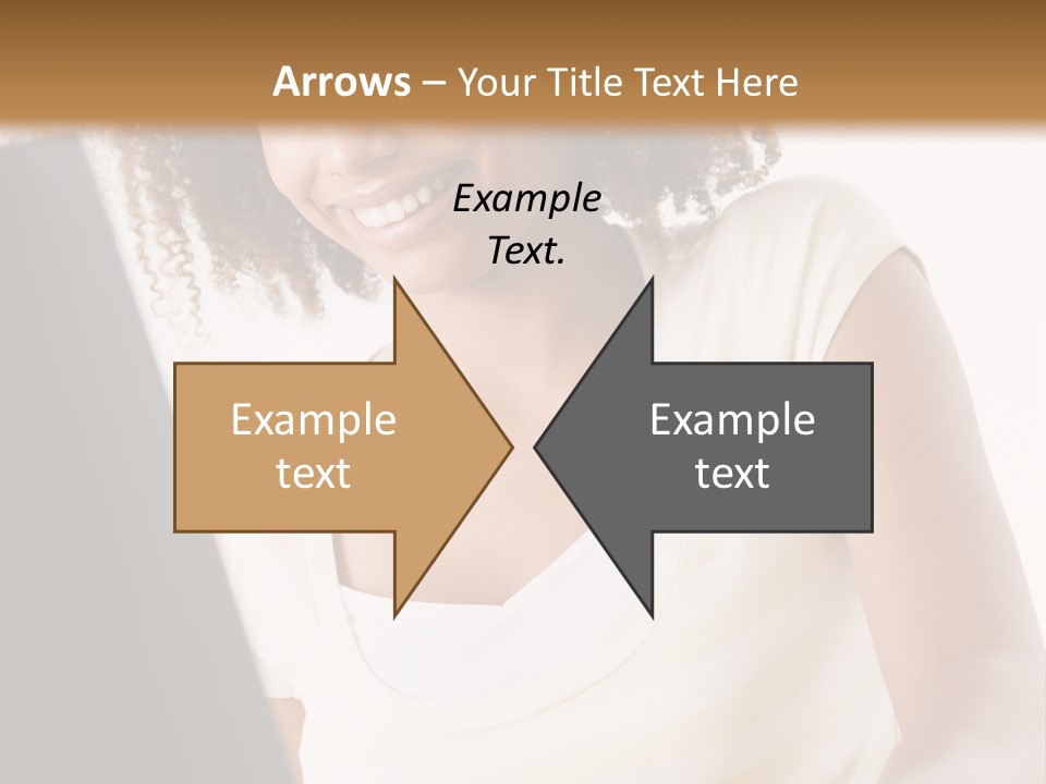 Teenage Girl Sitting On A Computer PowerPoint Template