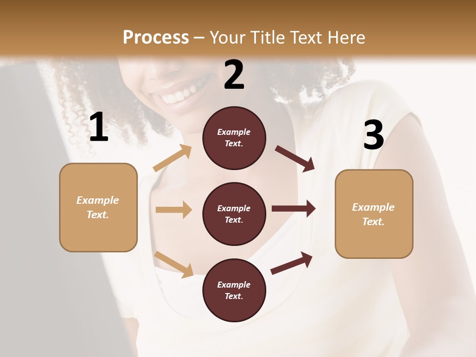 Teenage Girl Sitting On A Computer PowerPoint Template