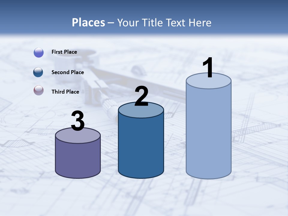 Architecture Blueprint & Tools PowerPoint Template