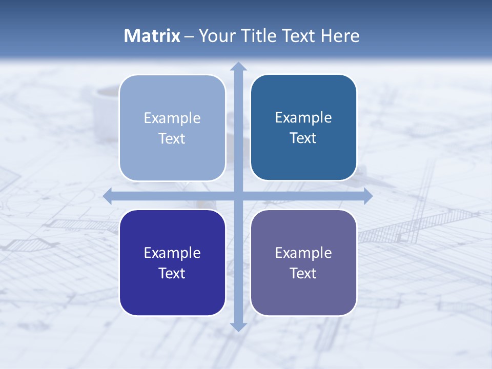 Architecture Blueprint & Tools PowerPoint Template
