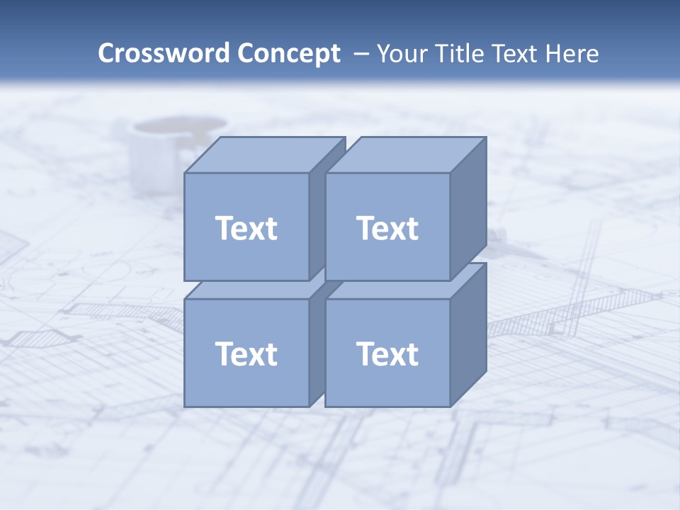 Architecture Blueprint & Tools PowerPoint Template