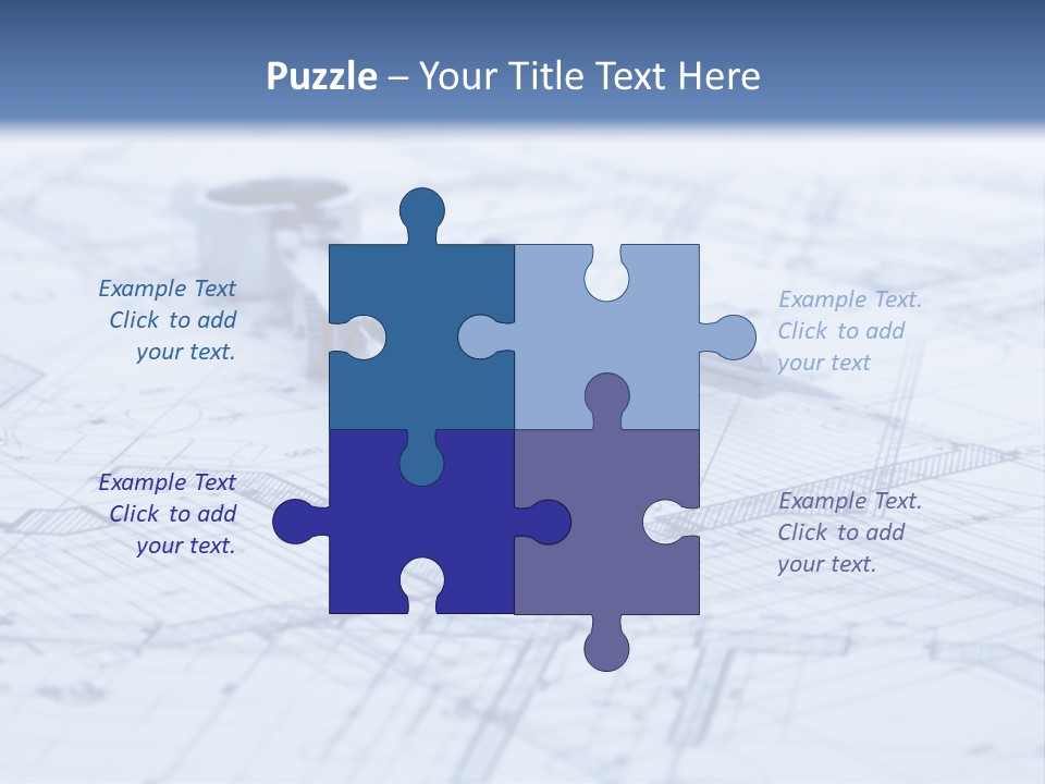 Architecture Blueprint & Tools PowerPoint Template