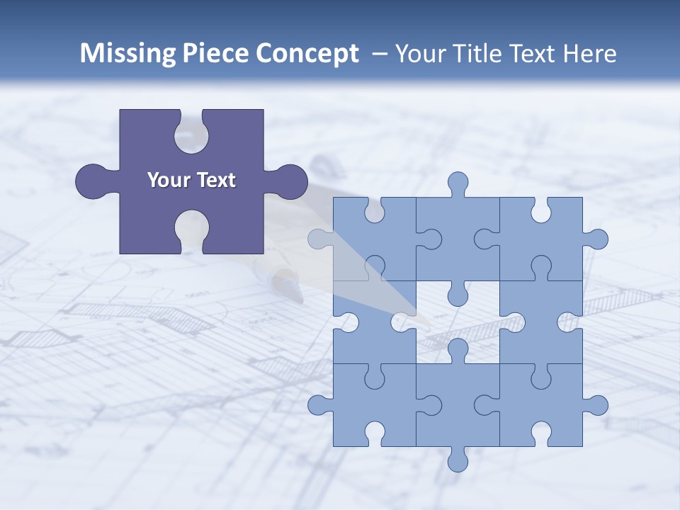 Architecture Blueprint & Tools PowerPoint Template