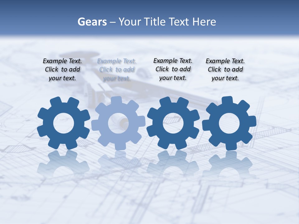 Architecture Blueprint & Tools PowerPoint Template