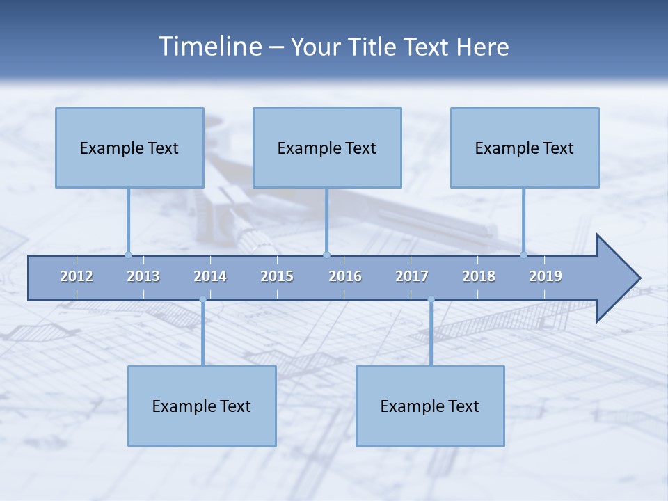 Architecture Blueprint & Tools PowerPoint Template