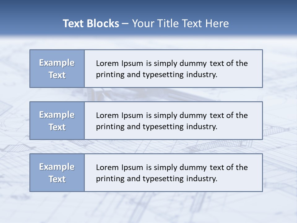 Architecture Blueprint & Tools PowerPoint Template
