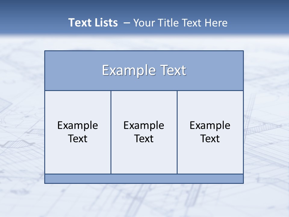 Architecture Blueprint & Tools PowerPoint Template