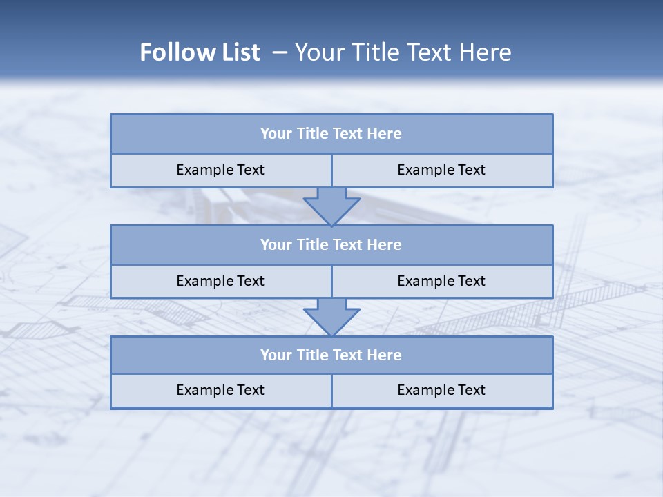Architecture Blueprint & Tools PowerPoint Template