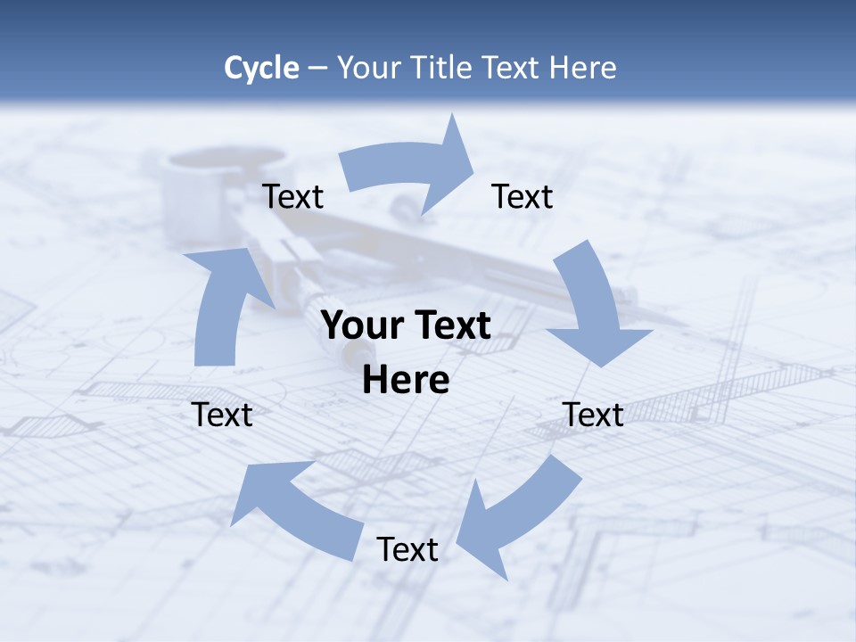 Architecture Blueprint & Tools PowerPoint Template