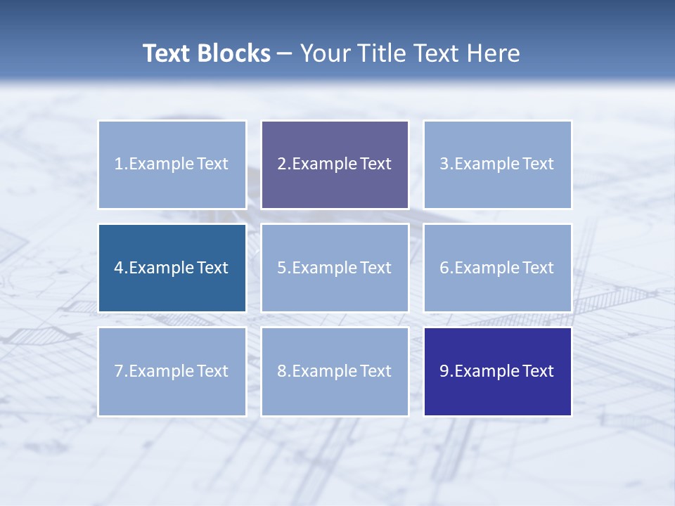 Architecture Blueprint & Tools PowerPoint Template