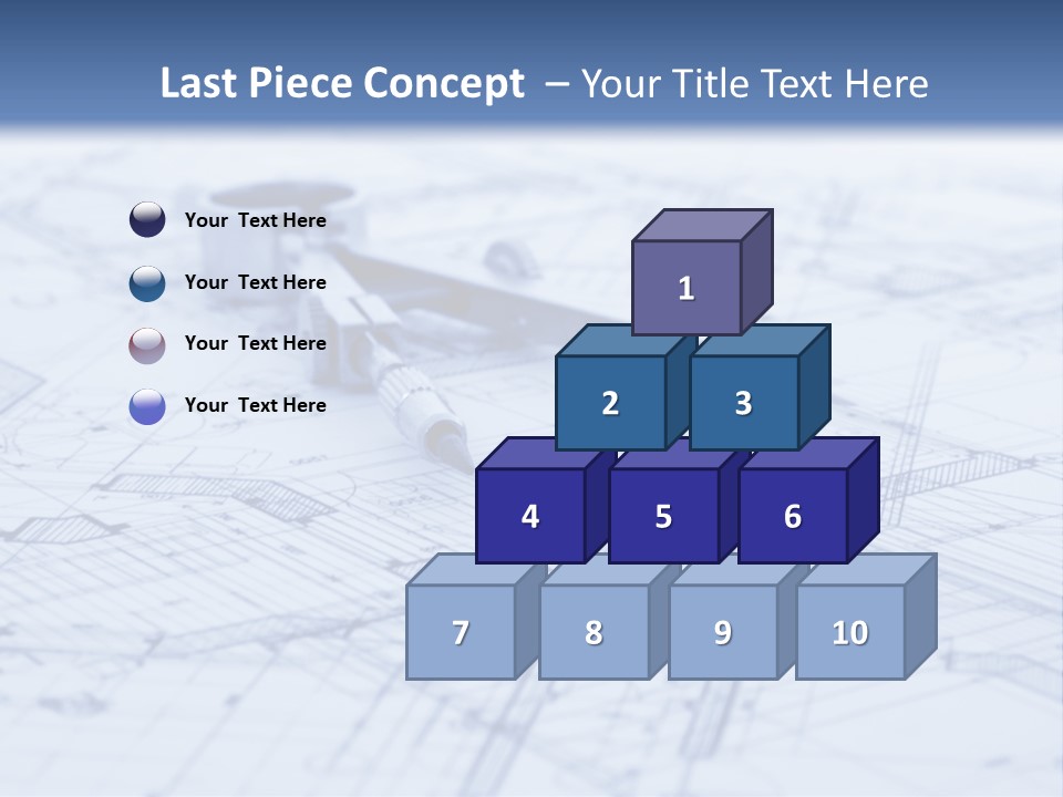Architecture Blueprint & Tools PowerPoint Template