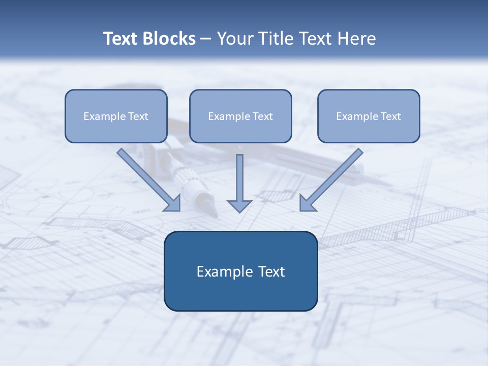 Architecture Blueprint & Tools PowerPoint Template