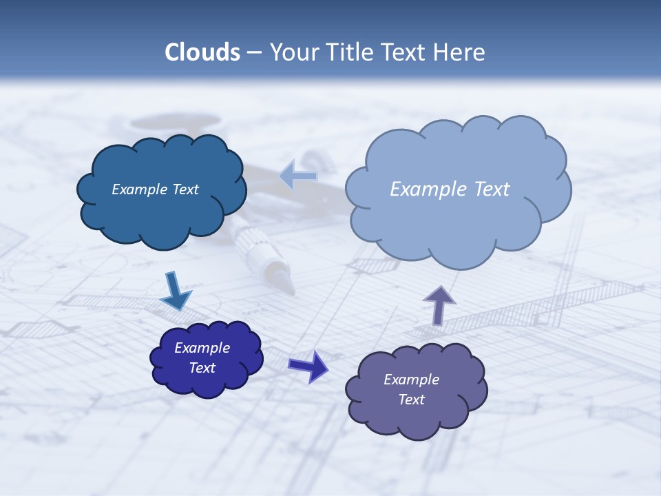 Architecture Blueprint & Tools PowerPoint Template