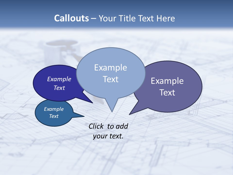 Architecture Blueprint & Tools PowerPoint Template