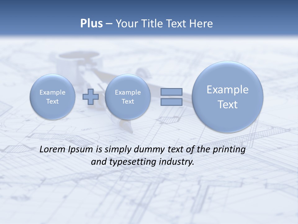 Architecture Blueprint & Tools PowerPoint Template
