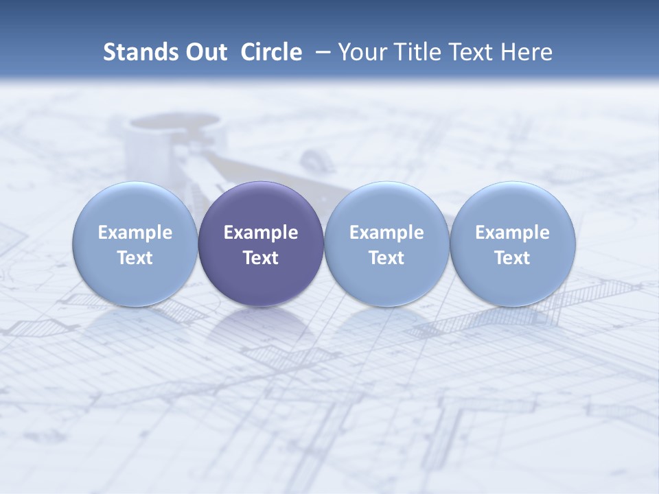 Architecture Blueprint & Tools PowerPoint Template