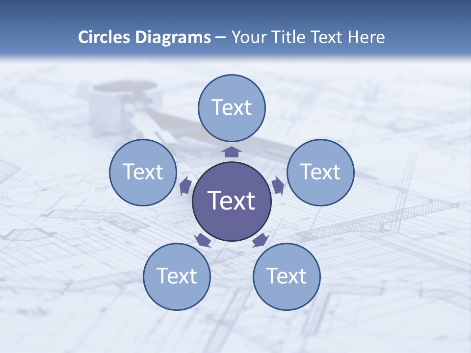 Architecture Blueprint & Tools PowerPoint Template