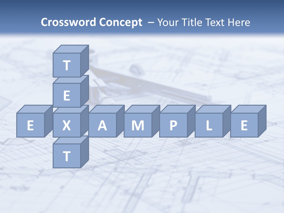 Architecture Blueprint & Tools PowerPoint Template