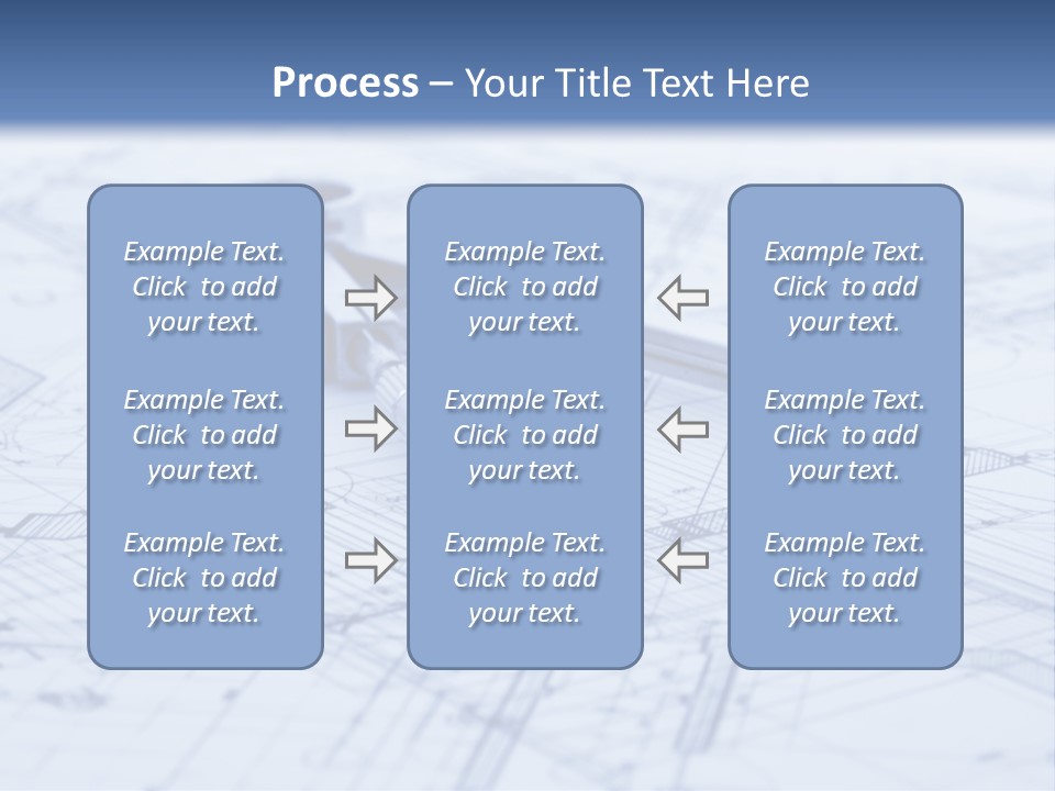 Architecture Blueprint & Tools PowerPoint Template