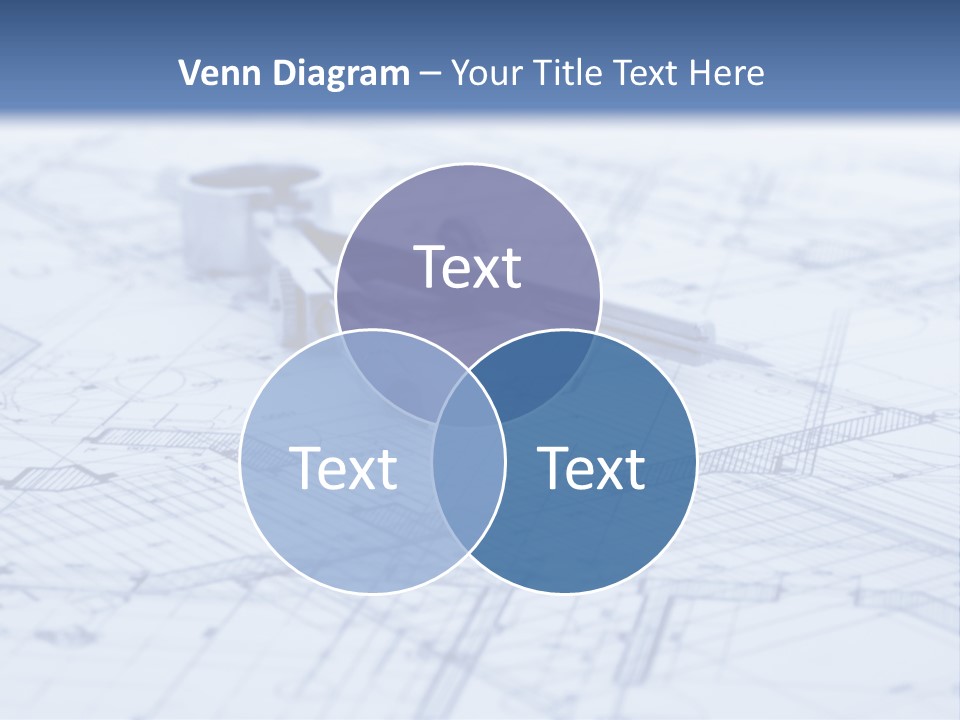 Architecture Blueprint & Tools PowerPoint Template