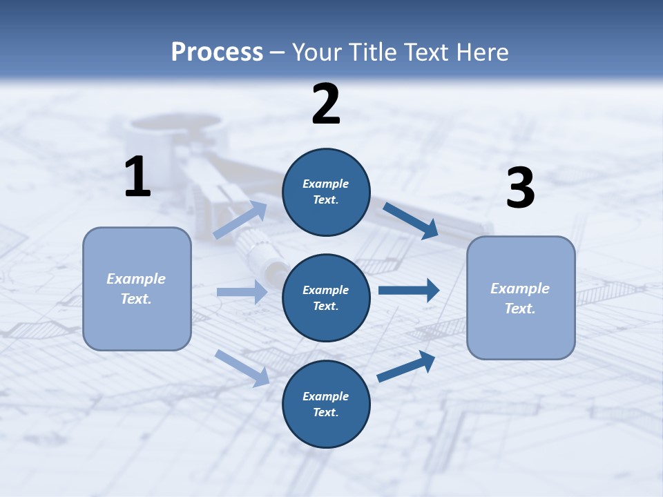 Architecture Blueprint & Tools PowerPoint Template