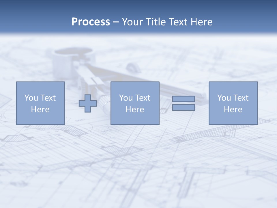 Architecture Blueprint & Tools PowerPoint Template